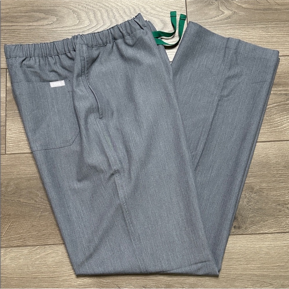 Figs Pisco Basic Gray Scub Pants Size Large